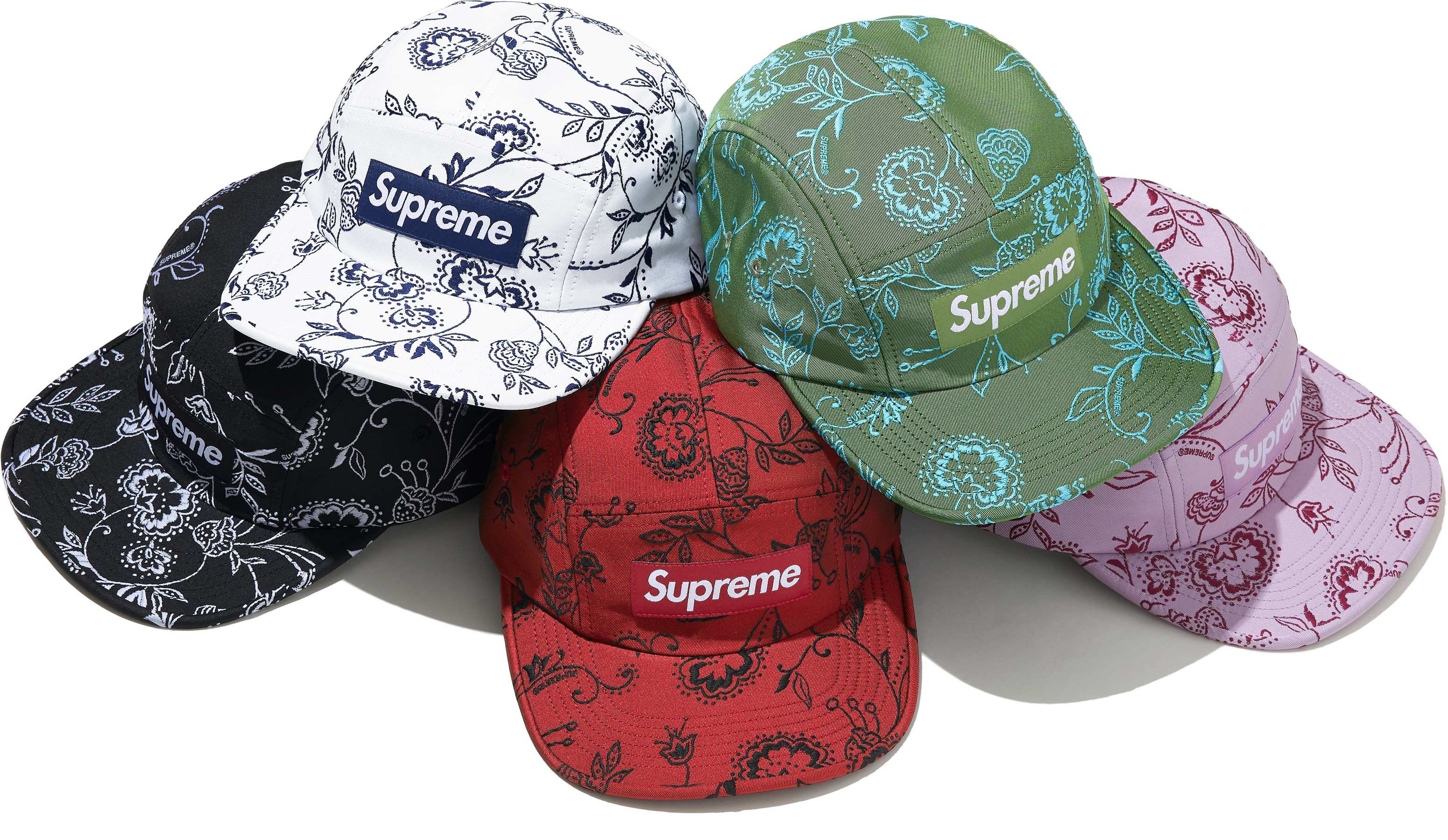 Floral Jacquard Camp Cap